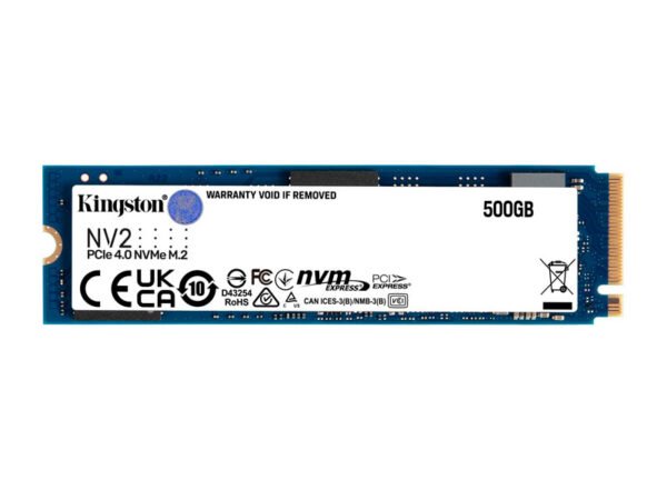 DISCO-SOLIDO-KINGSTON-NV2-500GB-3500MB-2 UNIDAD EN ESTADO SOLIDO KINGSTON NV2 NVME PCIE 4.0 500GB